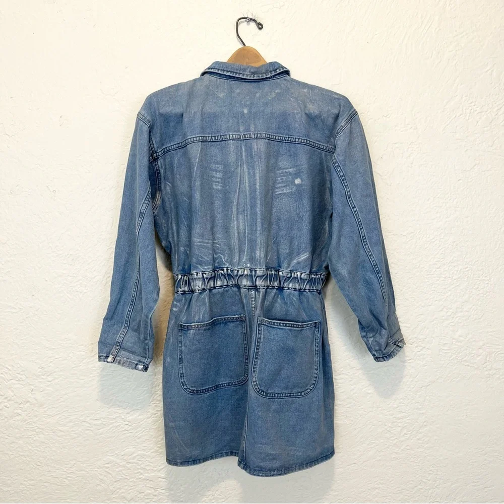 One Teaspoon Revolve Dress Mini Denim Medium M Olivia